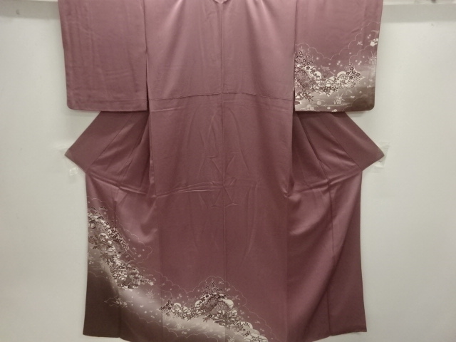 JAPANESE KIMONO / HOMONGI / FLOWER & PLANT 